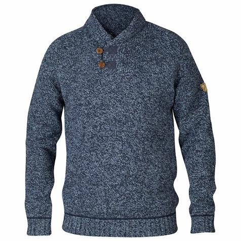 Fjallraven Men Lada Sweater Navy PH284833 Philippines